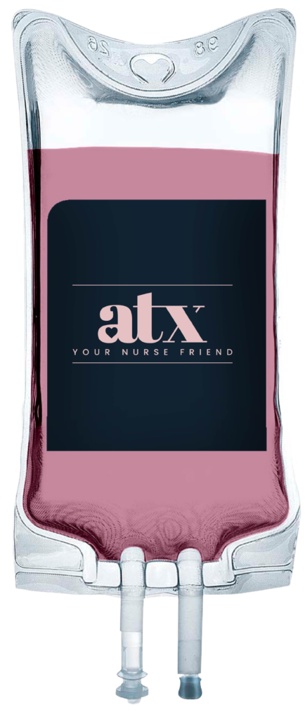 Mobile IV Bar Your Nurse Friend IV bag pink